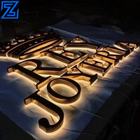 Letras LED Metálicas 3D Personalizadas, Letrero Luminoso con Logotipo Empresarial para Publicidad de Empresas y Hospitales