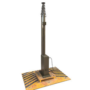 Mât télescopique robuste en aluminium de 15m à 30m, capacité de charge élevée de 50 kg, tour de levage avec câble interne pour communication - Product Image 4