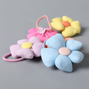 Flores de tela para niños, rellenos de <span class=keywords><strong>Netflix</strong></span> de algodón, clip superior de flor grande, tarjeta de cabello, flequillo, clip de mar, tocado - Product Image 6