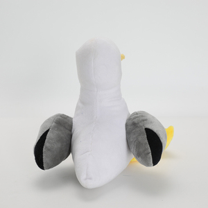 Peluche de Avestruz Marino con Accesorio de Pez, Gaviota de Peluche Blanca, Gris y Amarilla, Compañero Suave y Acogedor para Niños y Adultos - Product Image 5