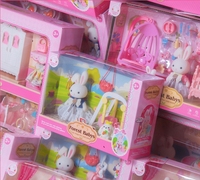 Jouet de Château de Lapin en Peluche Transfrontalier, Adorable Poupée Lapin, Grande Maison de Dessert, Cadeau d'Anniversaire pour Fille et Enfant
