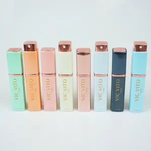 ขายส่งแบบพกพารีฟิล 10 ml ขวดสเปรย์ปากขนาดพกพา twist ขวดน้ําหอมอะลูมิเนียมฉีดน้ํา