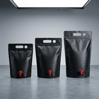 Pochettes Doypack à haute barrière aseptique avec robinet pour jus de pomme, vin rouge et autres liquides, alternative aux sacs en boîte