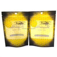 Sac ziplock refermable à impression personnalisée champignon 3.5 pochette debout résistante aux enfants sacs d'emballage de tabac à fermeture éclair