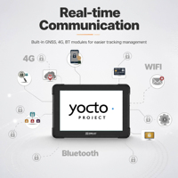 Tablette robuste pour véhicule 3Rtablet 10,1 pouces 1200 nits, système d'exploitation Linux Yocto, étanche IP67, système de guidage pour tracteurs agricoles GNSS/4G