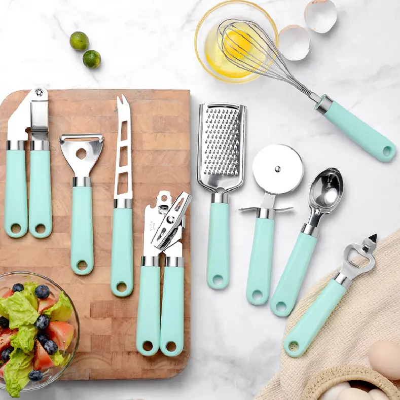 Gadget 2024 recién llegado Venta al por mayor Utensilios de cocina 9PCs Set Accesorios de cocina innovadores Herramientas Utensilios de cocina