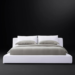 Мягкая кровать на платформе RH CLOUD, мягкая, регулируемая, регулируемая, для изголовья, из ткани, роскошная, для спальни с кроватью размера «King-Size» - Product Image 4