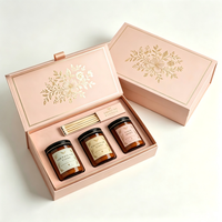 Cajas de Regalo Magnéticas Plegables Personalizadas de Lujo con Logotipo para Perfume, Velas, Embalaje de Cartón, Cajas Personalizadas, Coffret Cadeau
