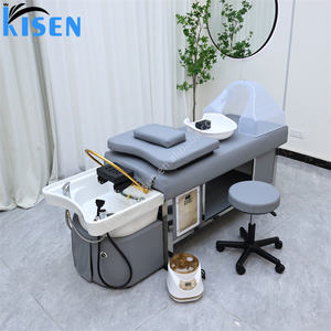 Chaises de shampoing de style japonais pour salon de coiffure avec circulation d'eau et spa, lit de shampoing pour salon de coiffure - Product Image 2