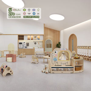Hikeylove - Juego de Muebles Modernos de Madera para Escuela, Sala de Estar o Jardín de Infancia, <span class=keywords><strong>Escritorio</strong></span> <span class=keywords><strong>Infantil</strong></span> para Educación Temprana, Escritura y Dibujo, Cómodo - Product Image 1