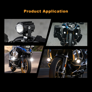 Phare LED étanche IP67 pour <span class=keywords><strong>moto</strong></span>, 6W-12W, mini phare de conduite, 3000K-5000K, double couleur, phare antibrouillard tout-terrain pour <span class=keywords><strong>moto</strong></span> - Product Image 4