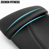 2022 couleur pure noir sport genouillère 5mm 7mm néoprène personnalisé haltérophilie compression fournisseur genouillère orthèse
