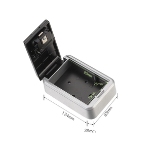 Lớn Di Động Không Thấm Nước Key Hộp Khóa Wall Mount 4-Chữ Số Kết Hợp Mã An Toàn Cho Nhà Ngoài Trời Nhà Để Xe <span class=keywords><strong>Lockbox</strong></span> - Product Image 4