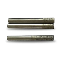 Mèches de routeur CNC pour couteau à sculpter la pierre de granit couteau droit à fond plat fritté pour graver des outils de coupe de diamant
