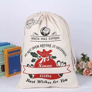 Santa Bag <b>Christmas</b> <b>Sacks</b> Stocking Gift <b>Sack</b> Present Storage Bag with Drawstrings - Product Image 3