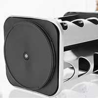 Ensemble de porte-épices rotatif en acier inoxydable, style minimaliste, 8 pots, écologique, sûr pour les aliments, design détachable, pour la cuisine