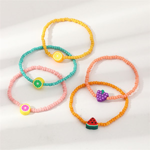 Trendz Simple wholesale colorful fruit charm safety size Bracelet for children - Product Image 5