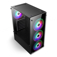 BAJEAL OEM - Caja de PC para Juegos Personalizable ATX/Micro ATX/ITX Full Tower, Panel Lateral de Vidrio Templado, Construcción de Acero, USB