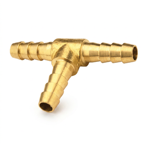 Conector de Manguera de Latón Premium, Tipo T, Forjado, Personalizado, de Tres Vías (AOL-060) - Product Image 1