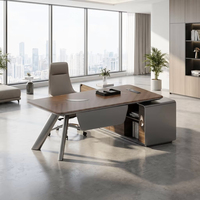 Bureau de direction professionnel Taiho Eco-Paint, surface en bois grainé à dureté 3H, panneau E1, mobilier administratif