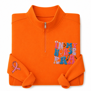 Sudadera de mujer con cremallera de un cuarto, bordada, ecológica, forrada, regalo para enfermeras de turno nocturno, camiseta My Era, temporada invierno/otoño/primavera - Product Image 5