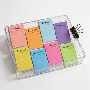 Paquete de 8 Blocs de Notas Adhesivas para Listas de Tareas, 8 Colores Brillantes, 50 Hojas por Bloc, Blocs de Notas Coloridos - Product Image 5