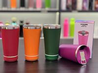 16oz tutup pembuka botol cangkir air Cerdas Bluetooth speaker Mobil 304 baja tahan karat cangkir terisolasi botol air