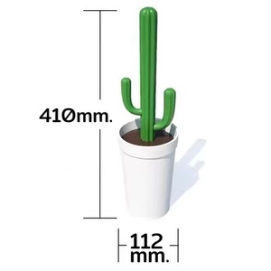 Nouvel arrivage de <span class=keywords><strong>brosse</strong></span> de <span class=keywords><strong>toilette</strong></span> moderne en plastique souple avec support pour <span class=keywords><strong>cactus</strong></span> poignée TPR durable pour le nettoyage de la salle de bain - Product Image 2