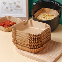 Papier sulfurisé imperméable de qualité alimentaire pour friteuse à air, accessoires de cuisine jetables, doublures anti-graisse