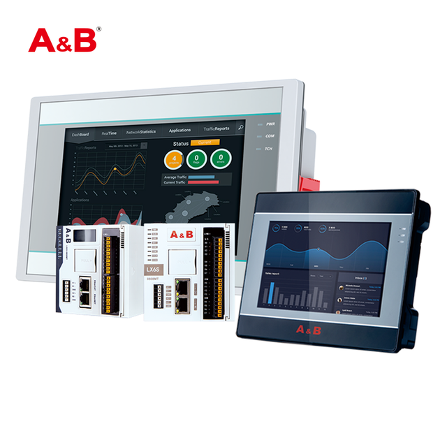 A&B PI8070ig 7 Inch HMI Touch Screen Panel, 800x480 Resistive Display with Ethernet & RS232/RS485/RS422