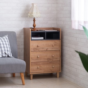 Cómoda Minimalista Ancha para Dormitorio con Almacenamiento Abierto - Product Image 4