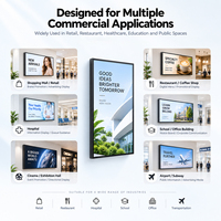 Écran d'affichage numérique ultra-fin pour usage commercial, écran mural LCD 43 49 55 65 pouces, affichage publicitaire 4K, Android 11