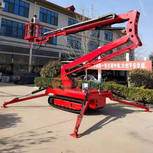 Cesta giratoria de 16m y 18m, plataforma elevadora de trabajo aérea eléctrica hidráulica, orugas ajustable, Araña, camioneta, camión, elevador de pluma - Product Image 6