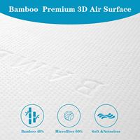 Protège-matelas en bambou respirant et rafraîchissant de qualité supérieure, imperméable, directement de l'usine