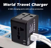 Adaptateur de voyage universel Usb Socketadapters Eu Uk Us Au Plug Multi Adapter Plug Converter Fast Charger Travel Adapter Worldwide