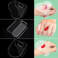 3D Acrylique Coeur Forme Nail Peinture Outils Cosmétique Liquide Fond de Teint Mélange Couleur Vernis À Ongles Palette de Couleurs