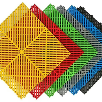 Dalles de sol en PVC modernes antidérapantes à emboîtement pour garage, atelier de lavage de voitures et boutique de detailing automobile - Vente en gros usine