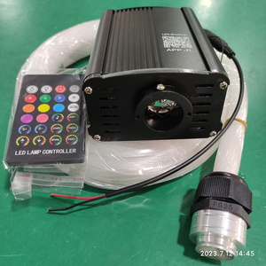 600pcs 0.75mm Fiber, 3 m RGBW Car Roof Starlight Twinkle Fiber Optic Kits with RF <strong>Remote</strong> and <strong>Cellphone</strong> APP - Product Image 2