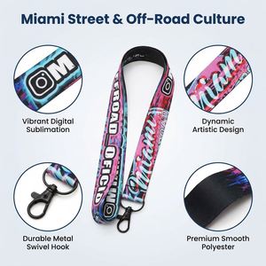 Custom Logo Neck Strap Off-road Lanyards Personalized Printed Polyester Lanyards for Automotive Exhibitor Tuning Auto Show - Product Image 2