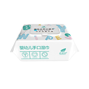 Toallitas húmedas para manos y boca Lianhuayin, 100 unidades, naturales, seguras, suaves y antibacterianas para bebés - Product Image 1
