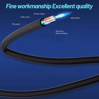 Câble coaxial à fibre optique AOC 8K 60Hz 48 Gbps haute vitesse, longueur personnalisable de 1 m à 3 m, connecteurs plaqués or pour moniteur