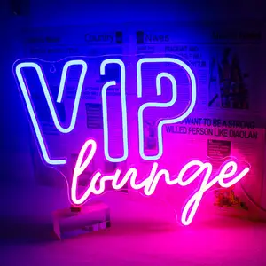 Vip phòng chờ Neon dấu hiệu cho tường trang trí nội thất dẫn ánh sáng lên dấu hiệu với USB powered cho quán bar khách sạn cafe Vip phòng trang trí nội thất