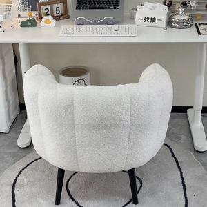 Nordic style modern minimalist high-resilience sponge cotton filled multi-scenario lazy <b>sofa</b> living room chair - Product Image 2