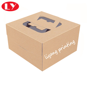 Bán buôn Kraft bao bì thực phẩm tái chế Bìa Bánh hộp với xử lý thiết kế cho cakesicles gấp và bền - Product Image 5