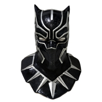 Vente en gros de couvre-chef en latex panthère noire de super-héros accessoires de venin de fête COS d'horreur