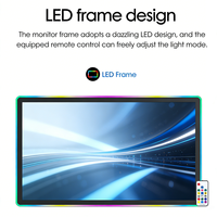 Pantalla Táctil Capacitiva para Kiosco, Pantalla LCD Digital, Monitor Vertical Publicitario con Luz LED RGB, Monitor Táctil para Juegos