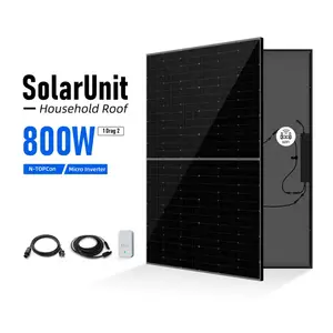 world first integrated complete pv kit SolarUnit On Grid Microinverter pv panel system EU Warehouse