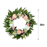 Guirnalda de Flores Artificiales, Guirnalda Floral de Follaje Artificial, Decoración para Bodas, Decoración para Puerta Principal, Decoración para el Hogar, Flores Decorativas al por Mayor