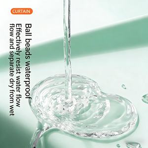 Rideau de douche vert <span class=keywords><strong>sauge</strong></span> élégant - Rideau de douche opaque et hydrofuge pour baignoire et cabine de douche - Product Image 6