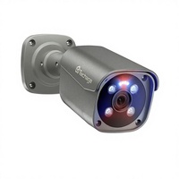 Caméra de sécurité extérieure 8MP Ultra HD 4K POE AI CMOS H.265 IP66 étanche avec détection de visage, vision nocturne couleur et audio bidirectionnel
